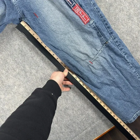 Vintage Paco Jeans Jeans Mens 34x31 Blue Wide Leg Baggy Embroidered Y2K Skater